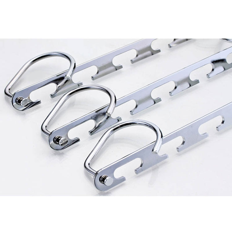 Multifunctional Stainless Steel Folding Clothes Jacket Pants Storage Hanger — view 3