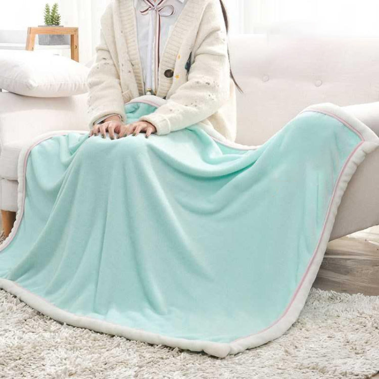 Newborn Cartoon Soild Thicken Double Layer Coral Fleece Soft Infant Blanket Bedding — view 6