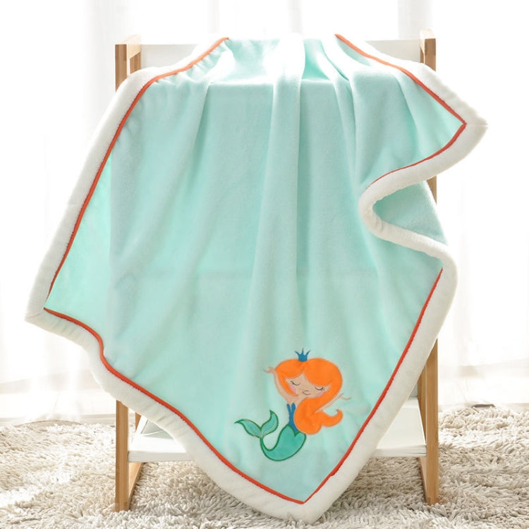 Newborn Cartoon Soild Thicken Double Layer Coral Fleece Soft Infant Blanket Bedding — view 8