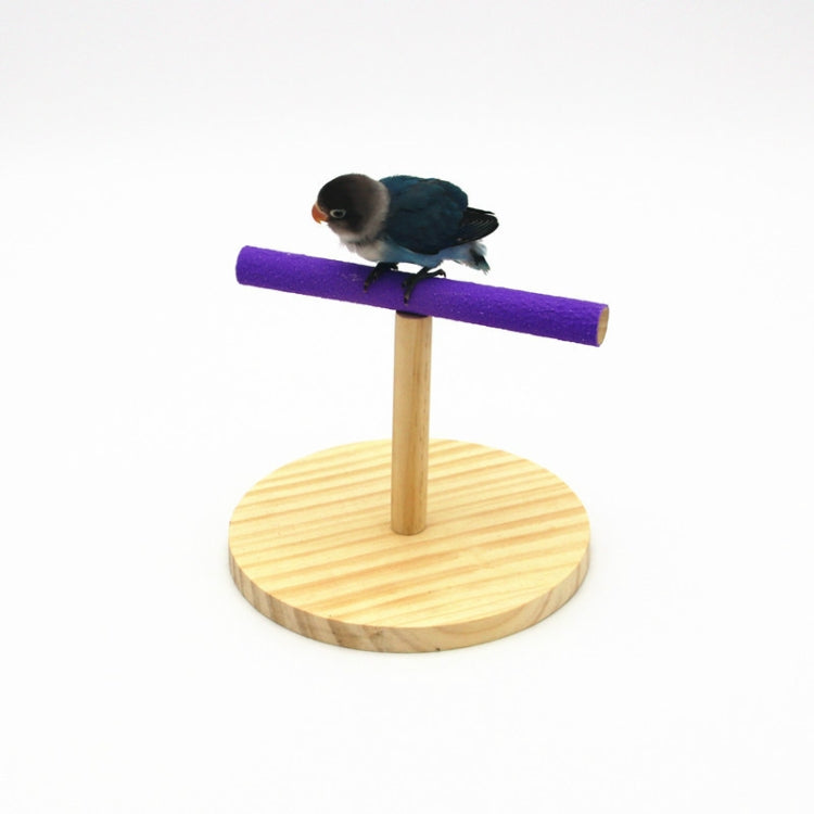 Creative Wooden Parrot Bird Frosted Stand Toy