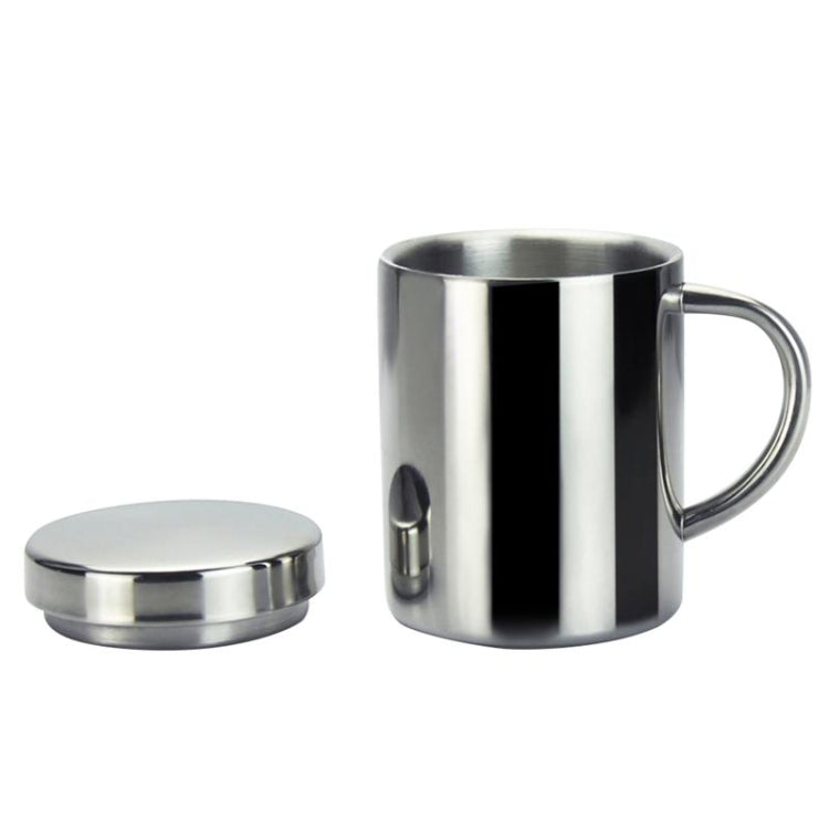 304 Stainless Steel Double Insulation Coffee Drink Milk Water Mugs Durable Drinking Cup with Lid — view 8
