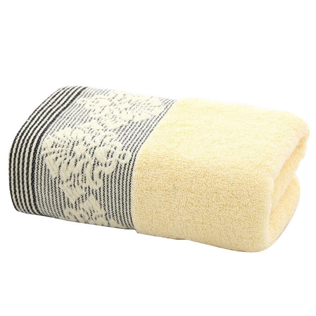 Absorbent Towel Face Towel Bathroom Thick Soft Cloth Wipe Towel — Green