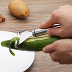 Stainless Steel Peeler Fruit Knife Planer Multi-function Kitchen Scraper Potato Peeling Knife — Triangular Planer