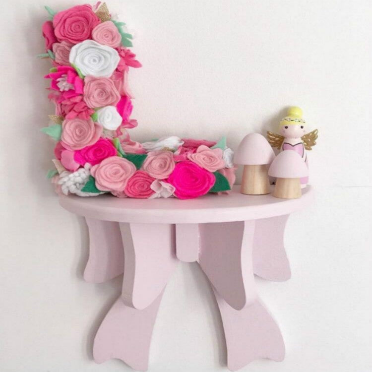 Wooden Bow Racks Children Room Cute Decoration Holder — Green