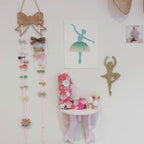 Wooden Bow Racks Children Room Cute Decoration Holder — view 5