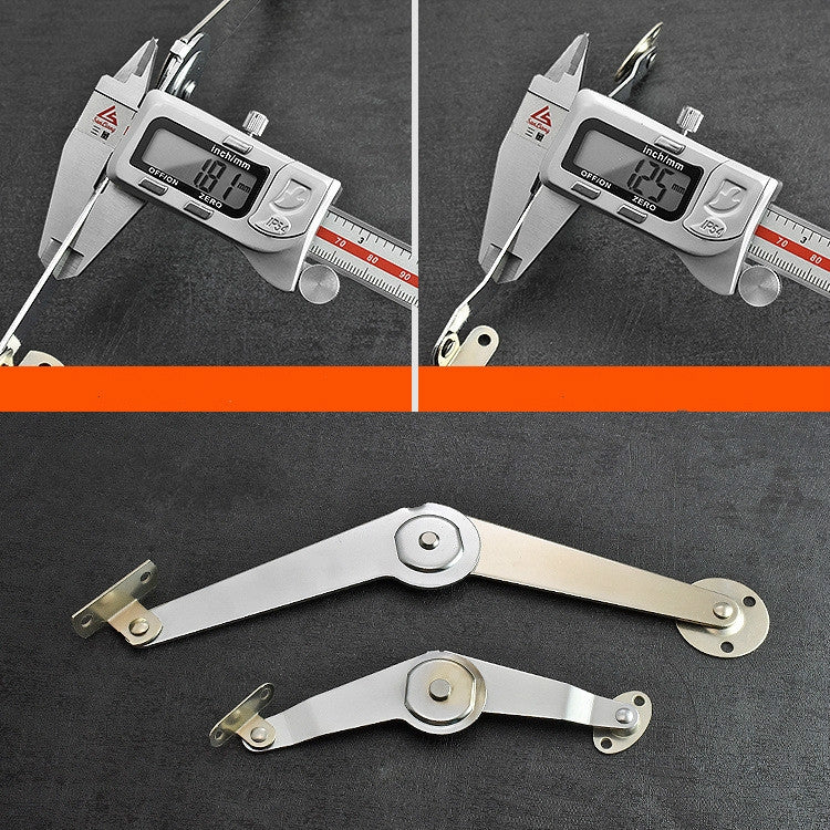 Two-folded Strut Folding Lever Door Support Furniture Connector — view 5