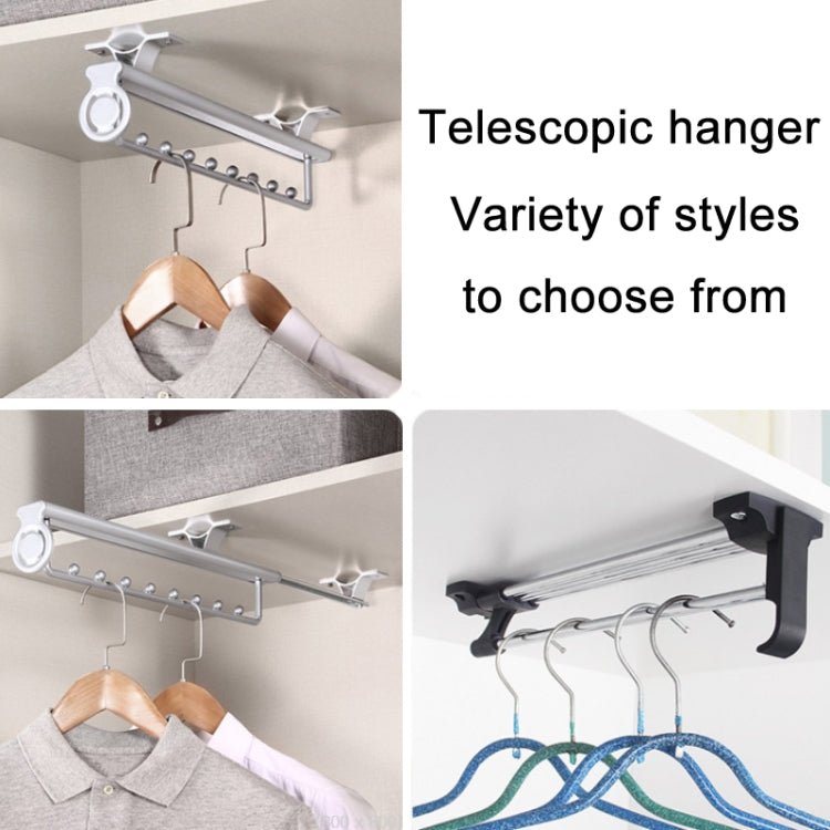 Wardrobe Hardware Push-Pull Hanging Rod Clothes Rail — view 31