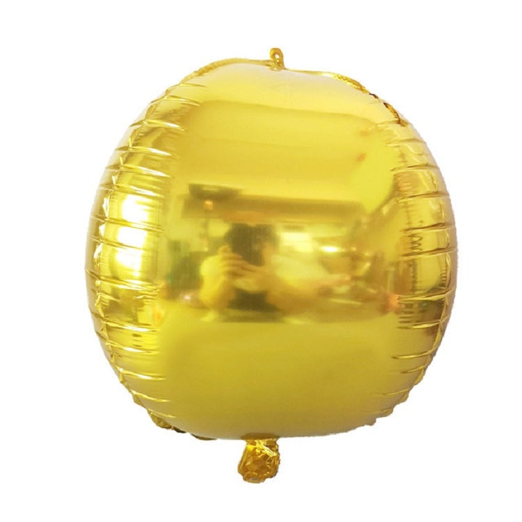 Holiday Party Wedding Decoration 4D Colorful Round Mirror Balloon