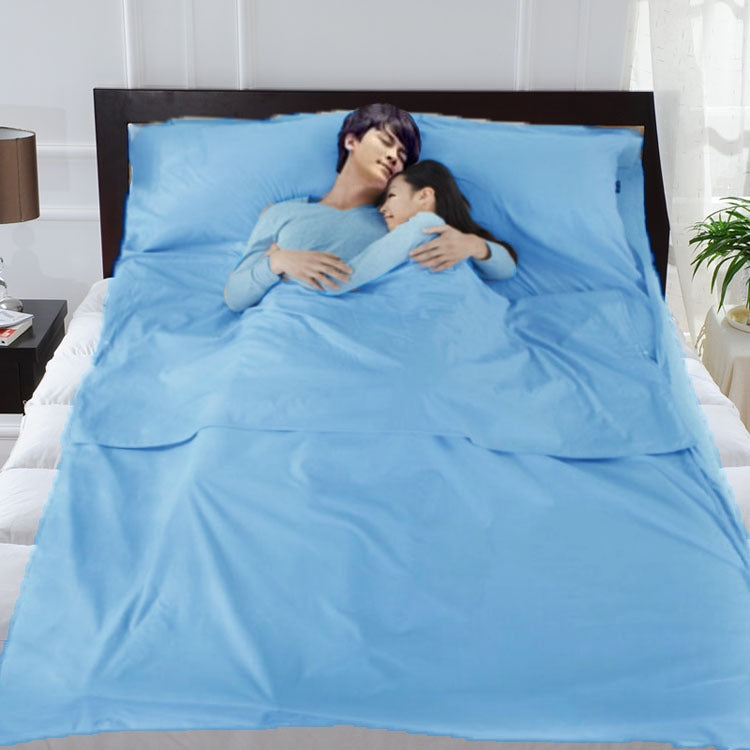 Portable Hotel Solid Color Envelope Dirty Sleeping Bag Liner，Random Color — view 4