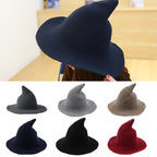 Halloween Personality Wizard Steeple Great Brim Wool Cap — view 12