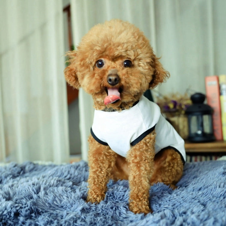 Pet Clothes Dog Love Pattern Vest Dog Clothes — S