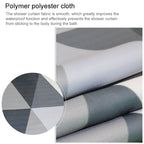 Curtains for Bathroom Waterproof Polyester Fabric Moldproof Bath Curtain — 80x200cm