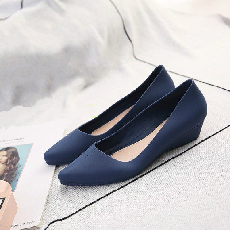Shallow Mouth Square Head Single Shoes — view 11
