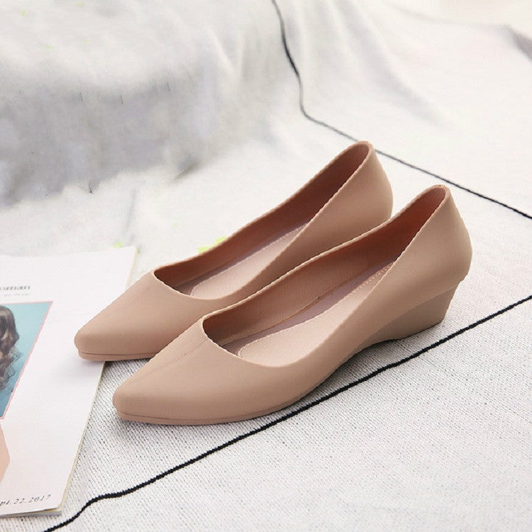 Shallow Mouth Square Head Single Shoes — view 16