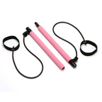 Pilates Stick Yoga Fitness Equipment Sports Stretching Band, Pink