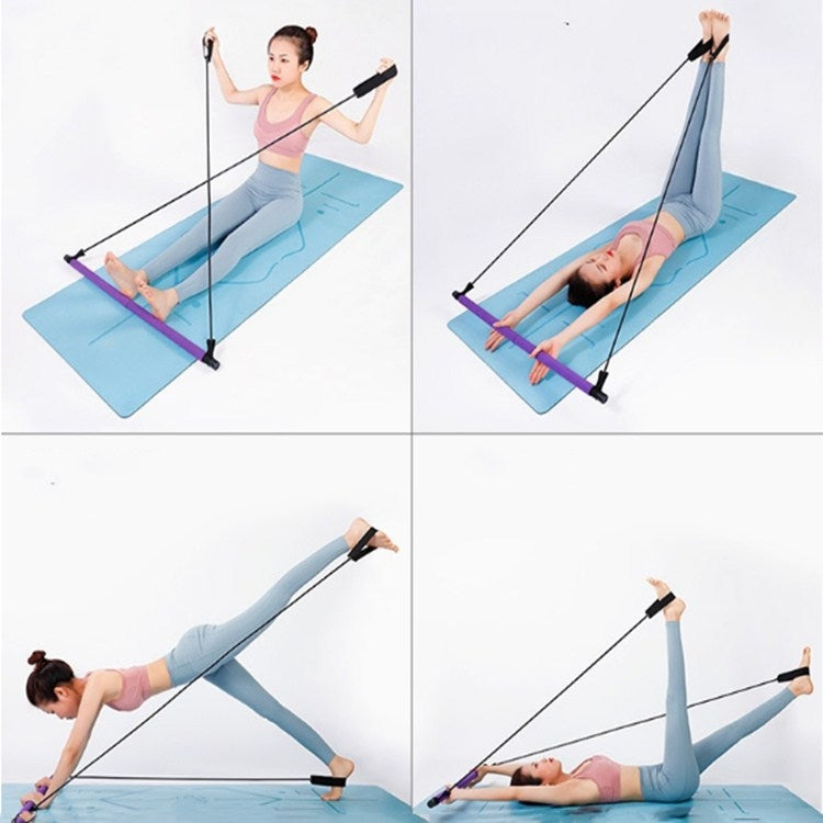 Pilates Stick Yoga Fitness Equipment Sports Stretching Band, Pink
