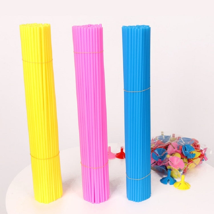 100 PCS Balloon Bracket with Plastic Rod Bracket Party Decoration Latex Balloon Stick — Balloon Plastic Rod