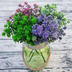 6 Branches Simulation Plant Guanyin Grass Imitation Plastic Flower Home Plant Decoration — Purple