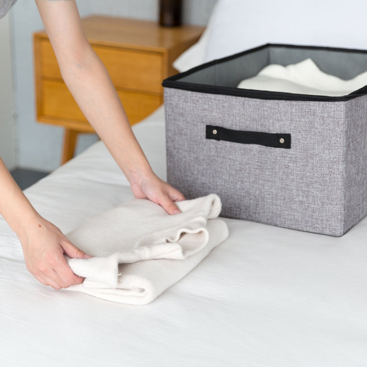 Nonwoven Storage Box Zipper Foldable Underwear Bra Socks Container Drawer Sundries Clothes Home Storage Bag — Beige