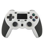 Rubberized Wireless Game Controller Bluetooth Handle for PS4 Host