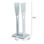 Portable Glove Drying Rack Kitchen Storage Rack Desktop Drainage Storage Rack — Blue