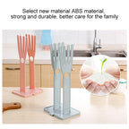 Portable Glove Drying Rack Kitchen Storage Rack Desktop Drainage Storage Rack — Pink
