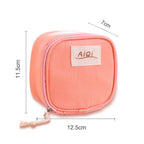 AIQI Multi-functional Wet Reusable Bag Menstrual Pad Sanitary Pads Makeup Bags Makeup Tool Organizer Bag — Pink