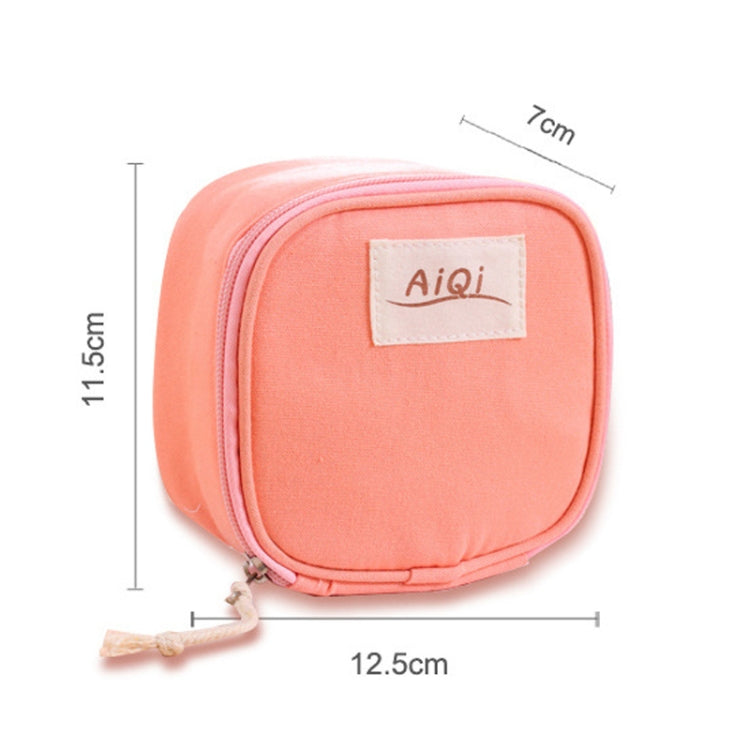 AIQI Multi-functional Wet Reusable Bag Menstrual Pad Sanitary Pads Makeup Bags Makeup Tool Organizer Bag — Pink