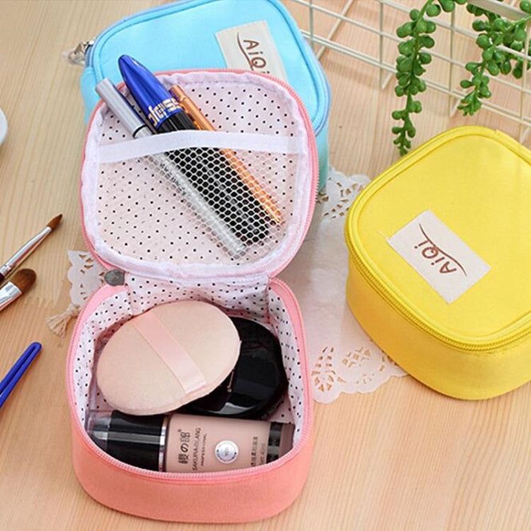 AIQI Multi-functional Wet Reusable Bag Menstrual Pad Sanitary Pads Makeup Bags Makeup Tool Organizer Bag — Yellow