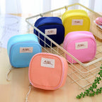 AIQI Multi-functional Wet Reusable Bag Menstrual Pad Sanitary Pads Makeup Bags Makeup Tool Organizer Bag — Sky Blue