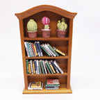 1:12 Mini House Toy Simulation Furniture Wooden Bookcase Mini House Toy