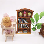 1:12 Mini House Toy Simulation Furniture Wooden Bookcase Mini House Toy