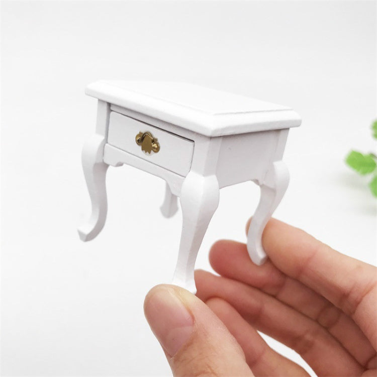 1:12 Mini Doll House Decoration Coffee Table Bedside Table