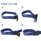 1 Pair Natural Latex Silk Elastic Band Arm Fitness Blood Flow Restriction Training Band, Size: 60 x 5cm
