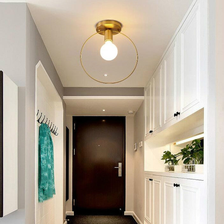 Simple Modern Aisle Copper Lamp — view 7
