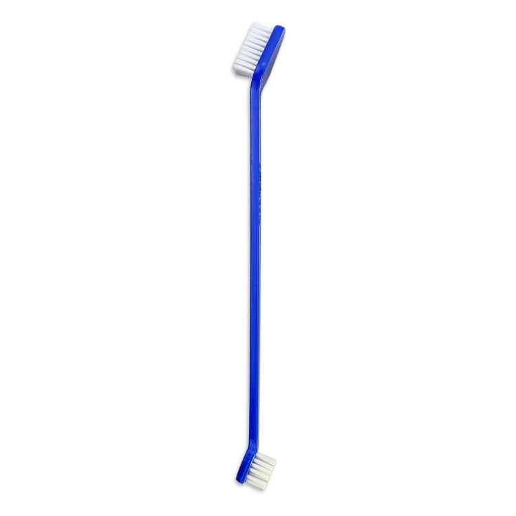 10pcs Dog Cat Effective Pets Oral Care Pet Toothbrush — Blue Handle + Medium Hair