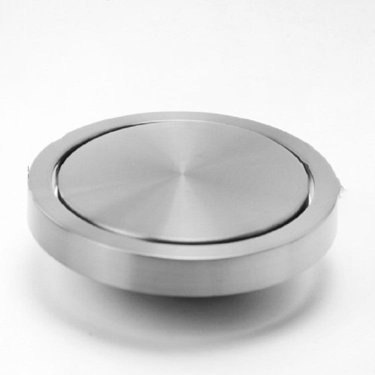 Embedded Type Stainless Steel Swing Cover Flip Kitchen Countertop Trash Can Lid Cap — Round Drawing 20cm Diameter