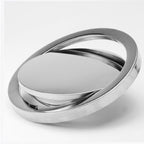 Embedded Type Stainless Steel Swing Cover Flip Kitchen Countertop Trash Can Lid Cap — view 7