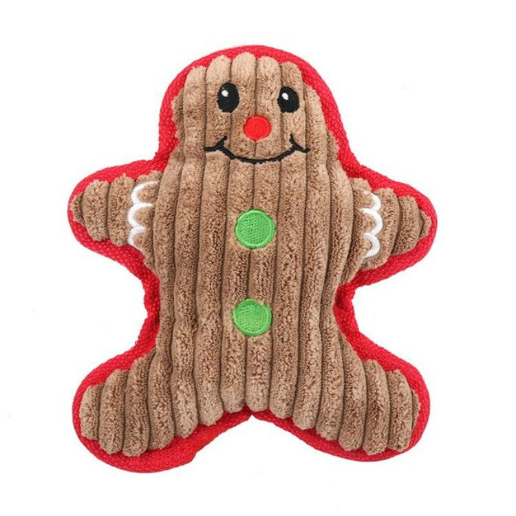 WJ084 Christmas Santa Claus Pet Dog Toys Chew Squeaker Pet Plush Toys — view 6
