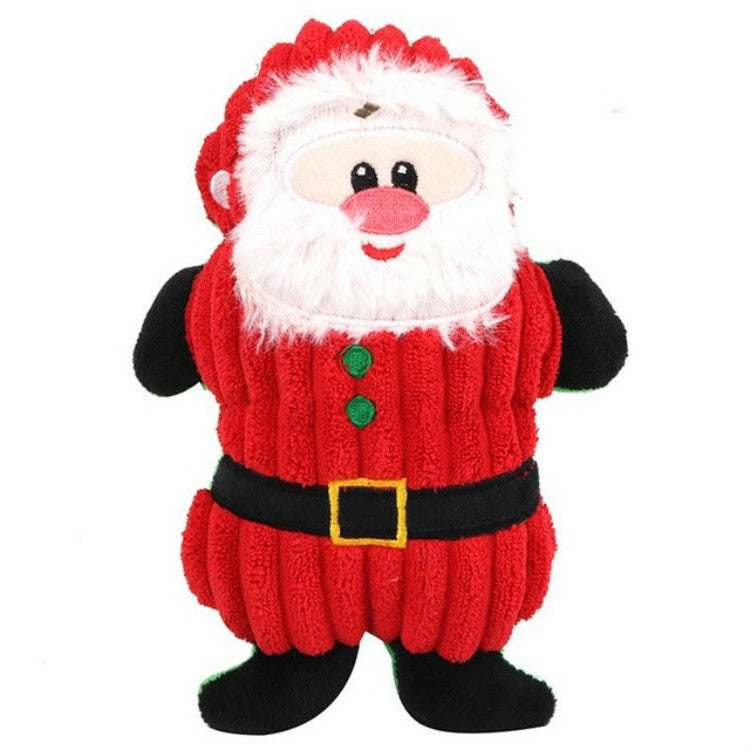 WJ084 Christmas Santa Claus Pet Dog Toys Chew Squeaker Pet Plush Toys — view 7