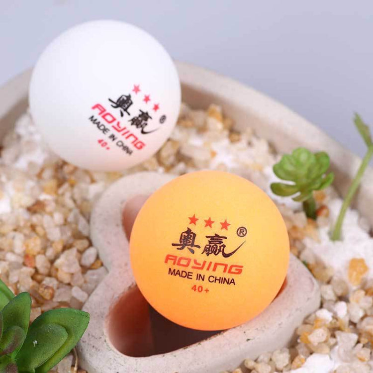 ROYING 10 PCS Professional ABS Table Tennis Training Ball, Diameter: 40mm