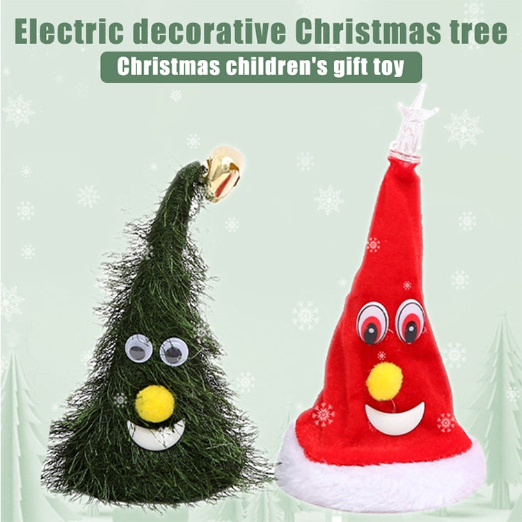 6 inch Electric Cap Christmas Swing Tree Hat Christmas Ornaments Props — view 7