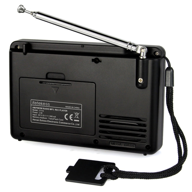 Retekess V-115 Full Band Radio FM AM Portable MP3 Player