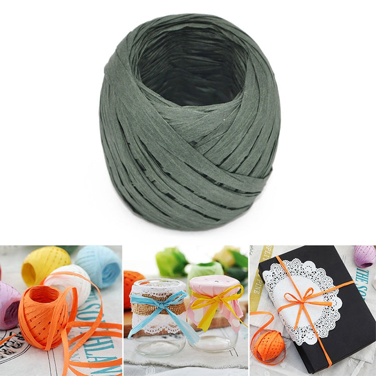 20M Paper Rope Raffia Ribbon Natural Lace Rope Gift Box Wrapping DIY Decoration — Pink
