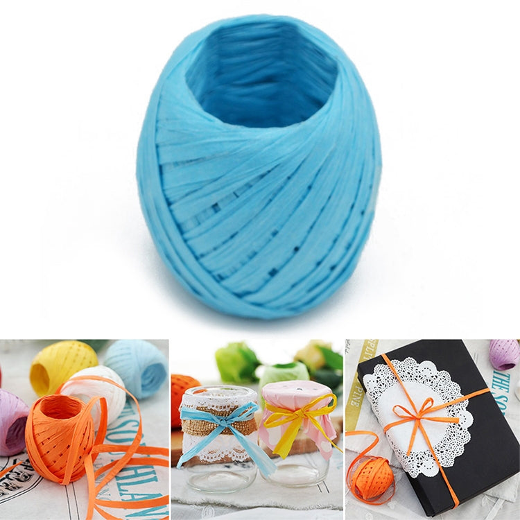 20M Paper Rope Raffia Ribbon Natural Lace Rope Gift Box Wrapping DIY Decoration — view 16