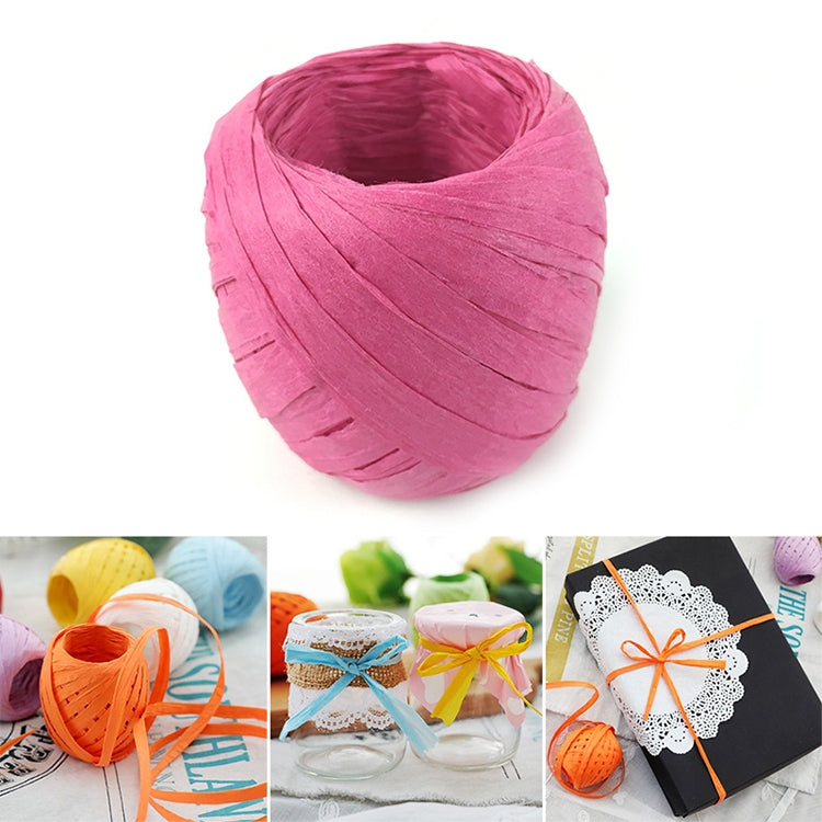 20M Paper Rope Raffia Ribbon Natural Lace Rope Gift Box Wrapping DIY Decoration — view 17