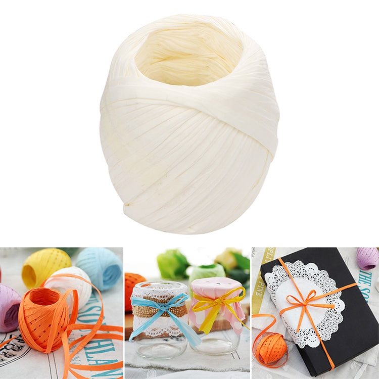 20M Paper Rope Raffia Ribbon Natural Lace Rope Gift Box Wrapping DIY Decoration — view 19