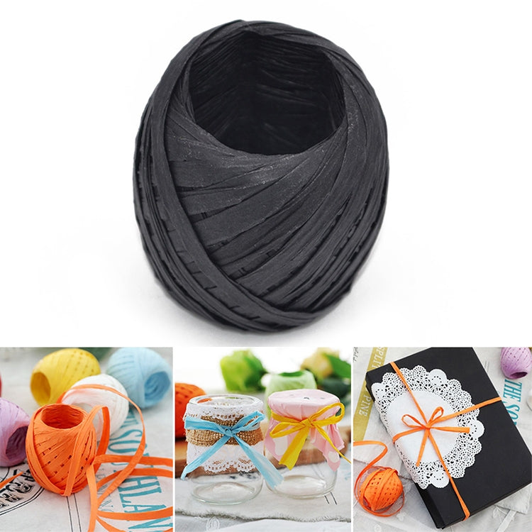 20M Paper Rope Raffia Ribbon Natural Lace Rope Gift Box Wrapping DIY Decoration — view 20