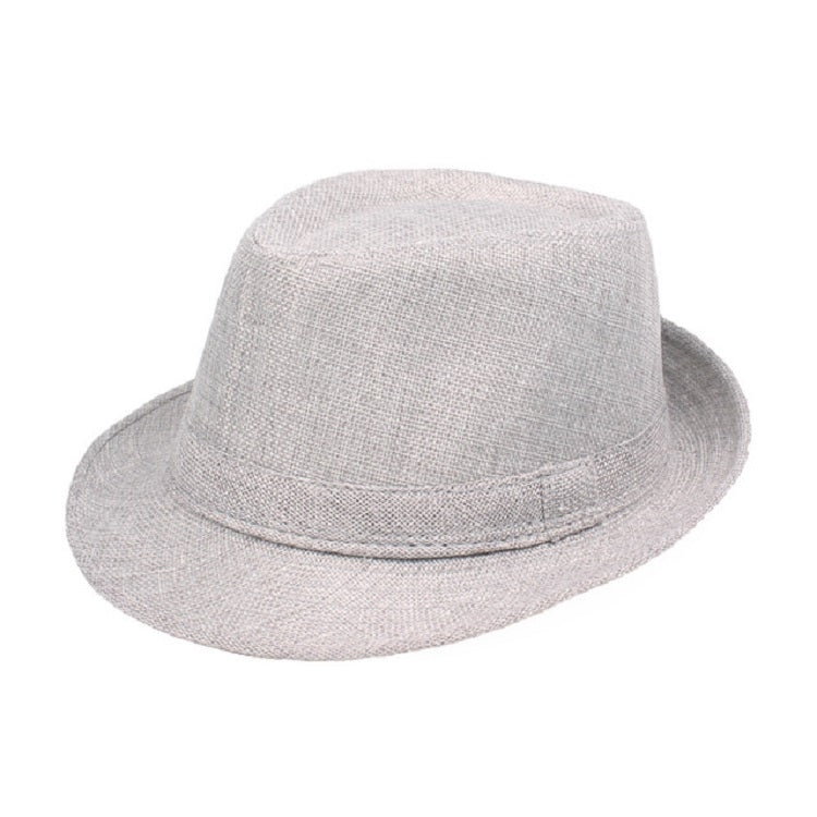 Fashion Seaside Sun Visor Hat Folding Net Surface Jazz Hat — Beige 58cm