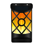 Solar Flame Courtyard Flood Light Wall Lamp Outdoor Lawn Landscape Street Light Induction Lamp